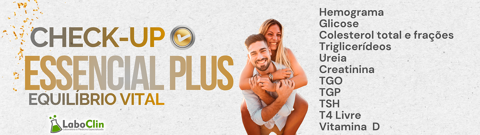 Banner do Check-up Essencial Plus da Laboclin